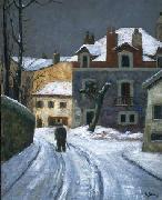 Louis Dewis Snow in Biarritz oil painting artist